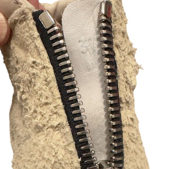 Nonnative Traveler Trainer Sneaker Boot US Size 8 Rough Italian Leather Ivory - Picture 10 of 10